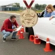 medal instruktor jazdy super drewniany 72 mm