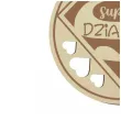medal super dziadek drewniany 72 mm