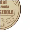 medal ukonczenia przedszkola drewniany 72 mm