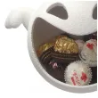 miska na cukierki dekoracja na halloween duch usmiechniety bialy 20 cm