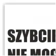 naklejka samochodowa szybciej nie moge mam 20 punktow 13 x 7 cm