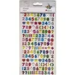 naklejki cyfry i znaki foliowe mix titanum ok 1 cm 162 szt