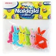 naklejki filcowe wielkanocne kolorowe zajace brewis 6 szt