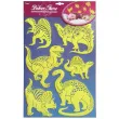 naklejki fluorescencyjne fluorescencyjne dinozaury arpex 6 szt