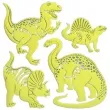 naklejki fluorescencyjne fluorescencyjne dinozaury arpex 6 szt