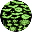 naklejki fluorescencyjne halloween mix zielone widmann