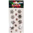 naklejki gwiazdki 3d srebrne aliga 7x12 5 cm 15 szt