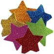 naklejki gwiazdki duze piankowe z brokatem brewis 6 szt