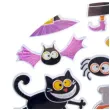 naklejki halloween czarownice i wiedzmy metalizowane arpex