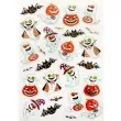naklejki halloween duchy i dynie metalizowane arpex