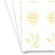 naklejki komunia swieta ihs hostia zloto bialy partycollection 18 szt