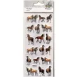 naklejki konie kreskowkowe foliowe brazowe titanum ok 3 5 cm 18 szt
