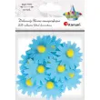 naklejki kwiatki margaretki niebieski titanum 10 szt