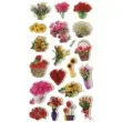 naklejki kwiaty w bukietach mix titanum 19 szt