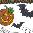 naklejki na okno happy halloween brokatowe widmann 6 szt