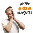 naklejki na szybe happy halloween partypal