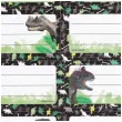 naklejki na zeszyt dinozaury ciemne starpak 8 szt