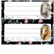naklejki na zeszyt i love horses konie granatowe starpak 8 szt