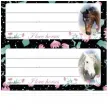 naklejki na zeszyt i love horses konie granatowe starpak 8 szt