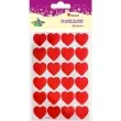naklejki papierowe serduszka czerwone titanum 24 szt