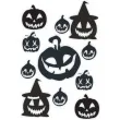 naklejki party dynie mix czarne a4 11 szt