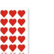 naklejki party serca czerwone 1x1 cm 60 szt
