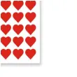 naklejki party serca czerwone 1x1 cm 60 szt