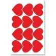 naklejki party serca ko czerwone 12 szt