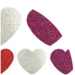 naklejki piankowe serduszka brokatowe mix titanum 45 szt