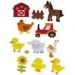 naklejki piankowe wiejskie zwierzeta titanum 20 szt