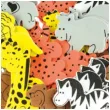 naklejki piankowe zwierzeta safari mix brewis 50 szt