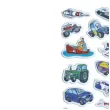 naklejki pojazdy rozne wypukle mix titanum 34 szt