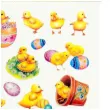 naklejki samoprzykepne wielkanocne kurczaczki i pisanki aliga 37 szt