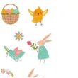 naklejki wielkanoc happy easter kroliczki pisanki titanum 20 szt