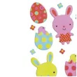 naklejki wielkanoc kroliczki i pisanki titanum 38 szt