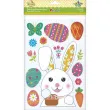 naklejki wielkanoc zajaczek z koszyczkiem elektrostatyczne titanum 14 szt