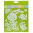 naklejki wielkanocne zajaczke i kurczaczki bialy arpex 5 szt