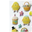 naklejki wypukle wielkanocne kurczaczki titanum 26 szt
