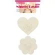 nasutniki serca i kwiatki koronkowe ecru kemis 2 pary