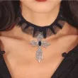 naszyjnik krzyz choker guirca 7 cm