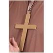 naszyjnik krzyz classic zloty smiffys 15 cm