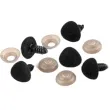 noski bezpieczne aksamitne czarne stoklasa 14x15 mm 5 szt