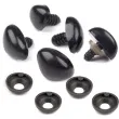 noski bezpieczne okragle czarne stoklasa 18x23 mm 5 szt