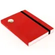 notes z olowkiem w kratke czerwony kemis a6