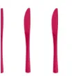 noze plastikowe classic fuksja partypal 10 szt