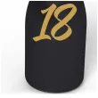 obciaznik do balonow butelka szampana liczba 18 czarny 120g