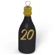 obciaznik do balonow butelka szampana liczba 20 czarny 120g