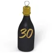 obciaznik do balonow butelka szampana liczba 30 czarny 120g