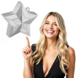 obciaznik do balonow gwiazda srebrny qualatex 150g