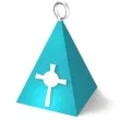 obciaznik do balonow komunia sw piramidka lux hostia blekitny 65g